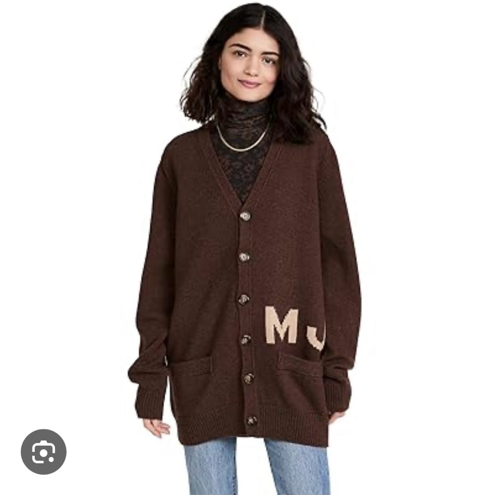 Marc Jacobs The Big Cardigan shaved, chocolate NWOT